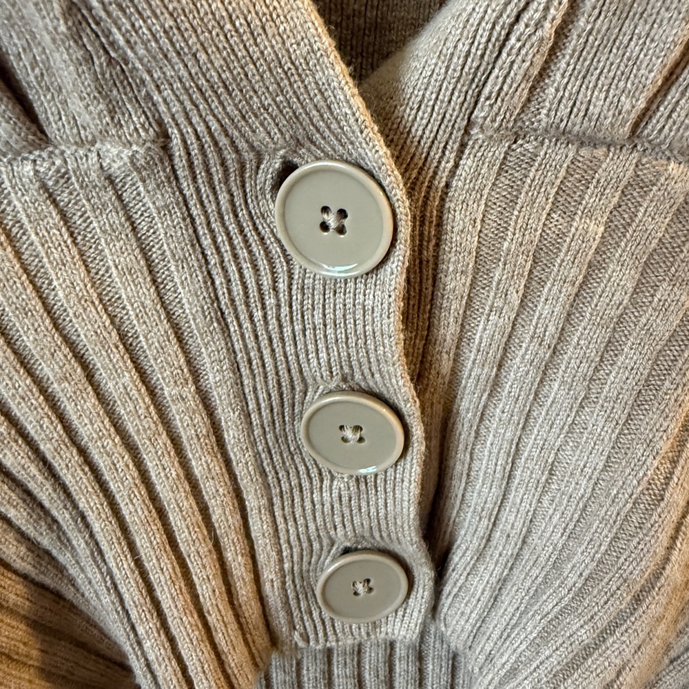 Wilfred Camel Ribbed Cardigan - Picture 4 of 8
